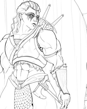 Inked Lineart